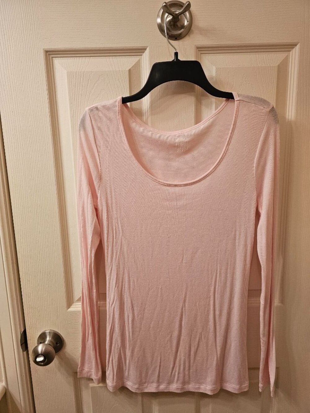 NWOT Perfect Scoop Medium Pale Pink Long Sleeved Blouse